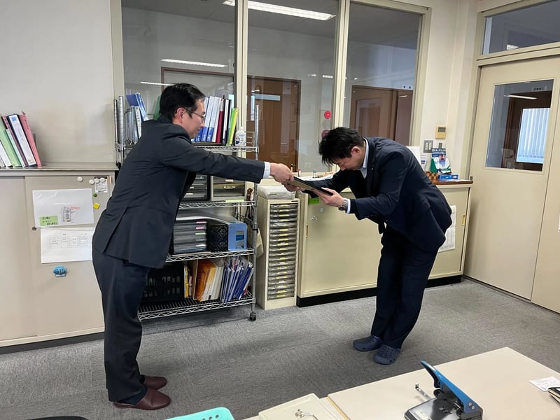 長田広告株式会社三重支店 三重県警本部より感謝状を授与